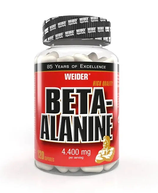 Beta-Alanine 4400mg - 120 caps - Weider - Sporto papildai