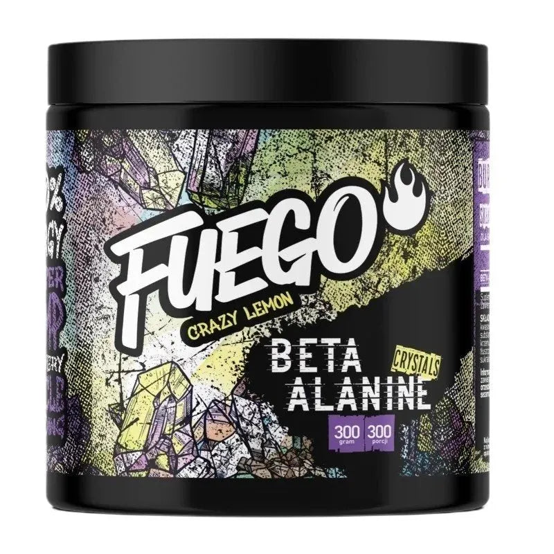 Beta Alanine Crystals Crazy Lemon - 300g - Fuego - Sporto papildai