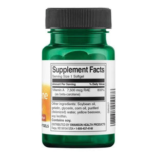 Beta-Carotene - Akims - 25,000 IU - 7,500 mcg - N100 - Swanson - Papildai