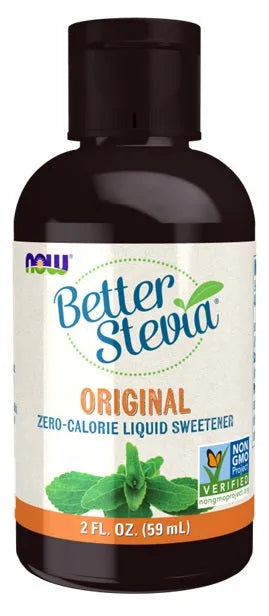 Better Stevia Liquid Original - 59 ml - NOW Foods - Papildai