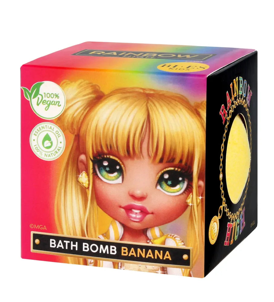 BI-ES DZIECI Fizzing Ball RAINBOW HIGH Bananų skaistalai - Kosmetika