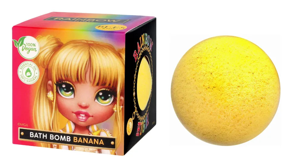 BI-ES DZIECI Fizzing Ball RAINBOW HIGH Bananų skaistalai - Kosmetika