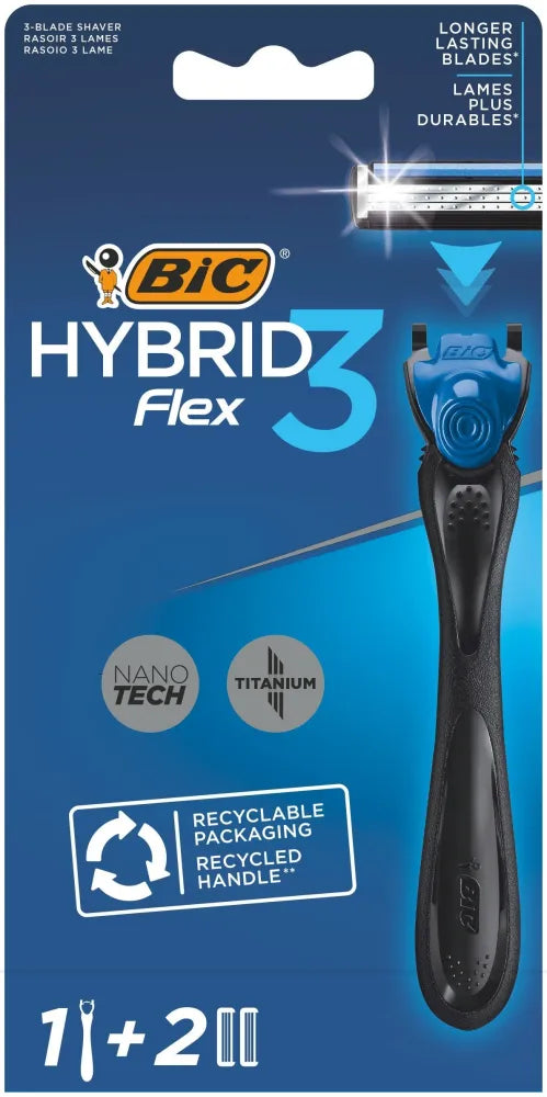 Bic System Hybrid Flex 3 Skustuvas Pakuotėje 1 vnt. - Kosmetika