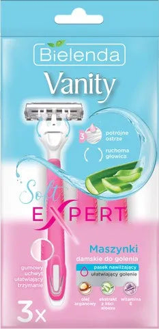 BIEL VANITY SOFT EXPERT DAMŲ SKUSTUVAI 3vnt - Kosmetika