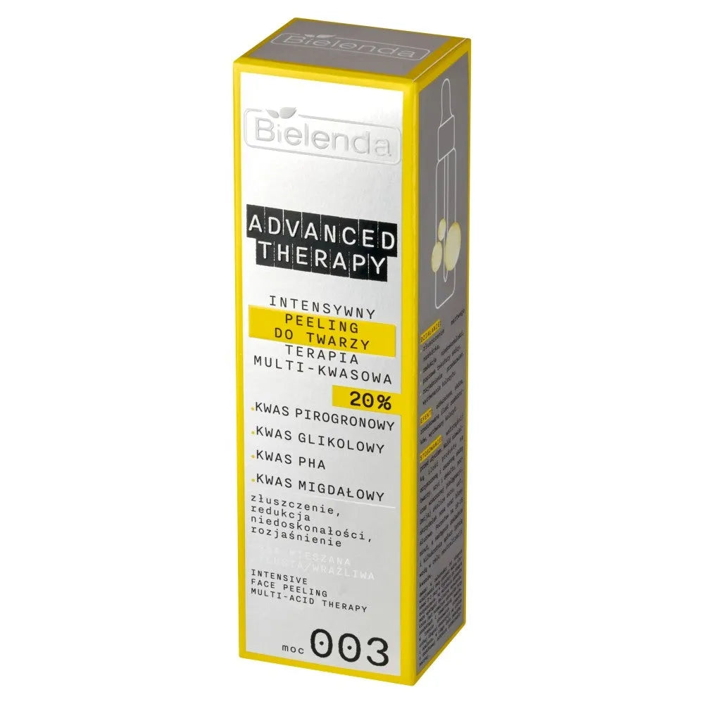 BIELENDA Advanced Therapy Intensyvus Veido Šveitimas - daugiasluoksnė rūgštinė terapija 20% (stiprumas 003) 30 ml