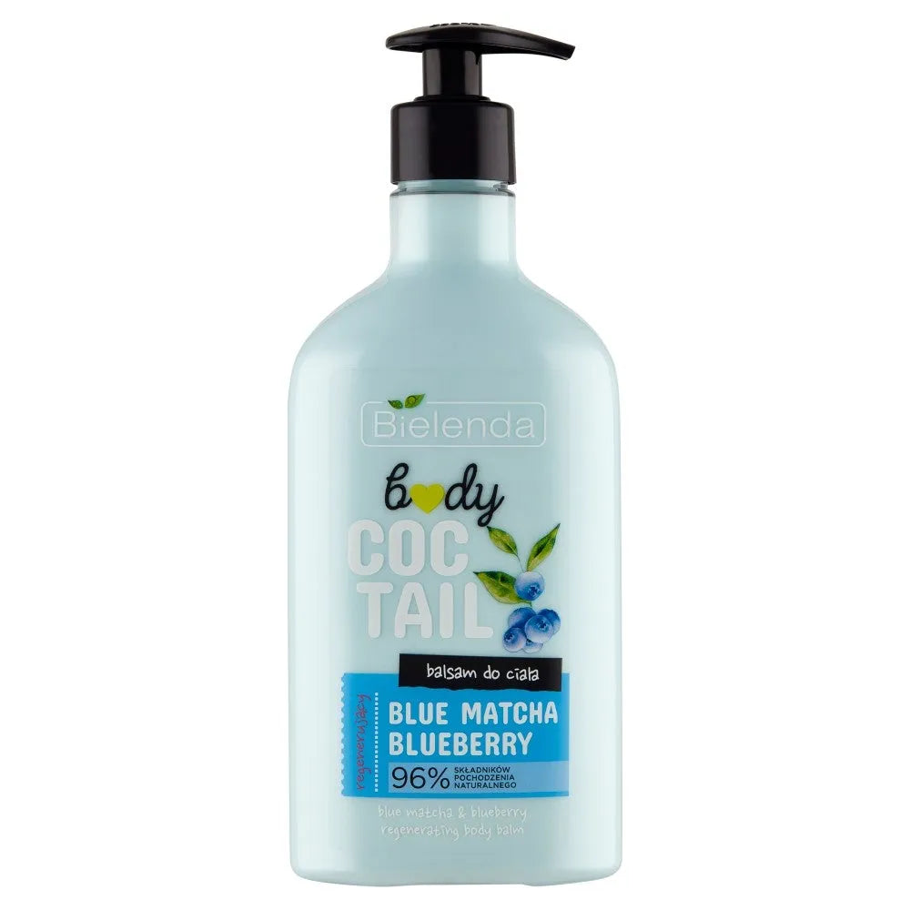 Bielenda Body Coctail Regenerating balm Blue Matcha & Blueberry 400ml regeneruojantis kūno balzamas - Kosmetika
