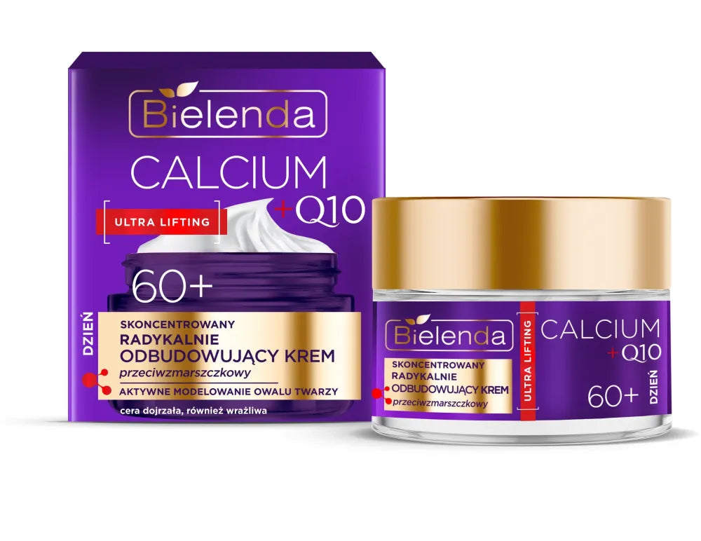 BIELENDA CALCIUM + Q10 Atstatantis Kremas 60+ 50ml - Kosmetika