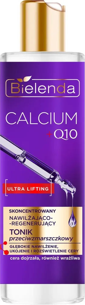 BIELENDA CALCIUM + Q10 Ultra Lifting Drėkinamasis-Atstatomasis Tonikas 200ml - Kosmetika