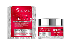 BIELENDA COLLAGEN SM Cream 40+ Stangrinantis-šviesinantis dienos nakties kremas 50ml - Kosmetika