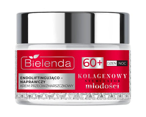 BIELENDA COLLAGEN SM Cream 60+ Atstatantis anti-raukšlių dieninis naktinis 50ml - Kosmetika