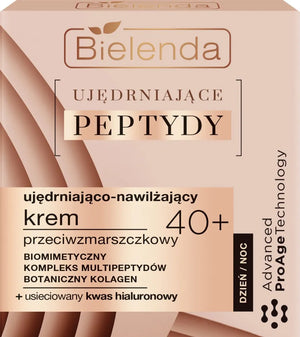 Bielenda Firming Peptides 40+ Drėkinantis-tvirtinantis kremas nuo raukšlių dienai ir nakčiai 50ml - Kosmetika