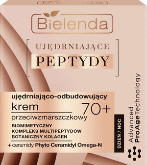 Bielenda Firming Peptides 70+ Stangrinantis-atkuriantis Kremas nuo raukšlių dienai ir nakčiai 50ml - Kosmetika