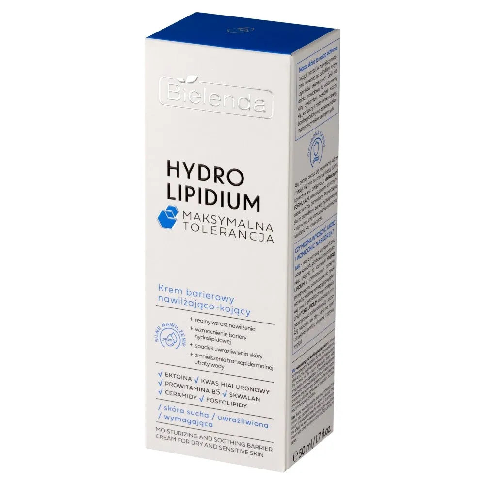 BIELENDA Hydro Lipidum Barrier Cream Drėkinantis Raminantis - sausai jautriai odai 50ml - Kosmetika