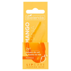 BIELENDA Lip Care Lūpų balzamas + Naktinė kaukė 2in1 Mango Mania 10g - Kosmetika