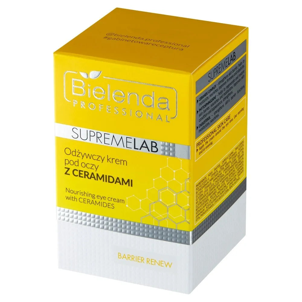 BIELENDA PROFESSIONAL Supremelab Barrier Renew Maitinamasis paakių kremas su ceramidais 15 ml - Kosmetika