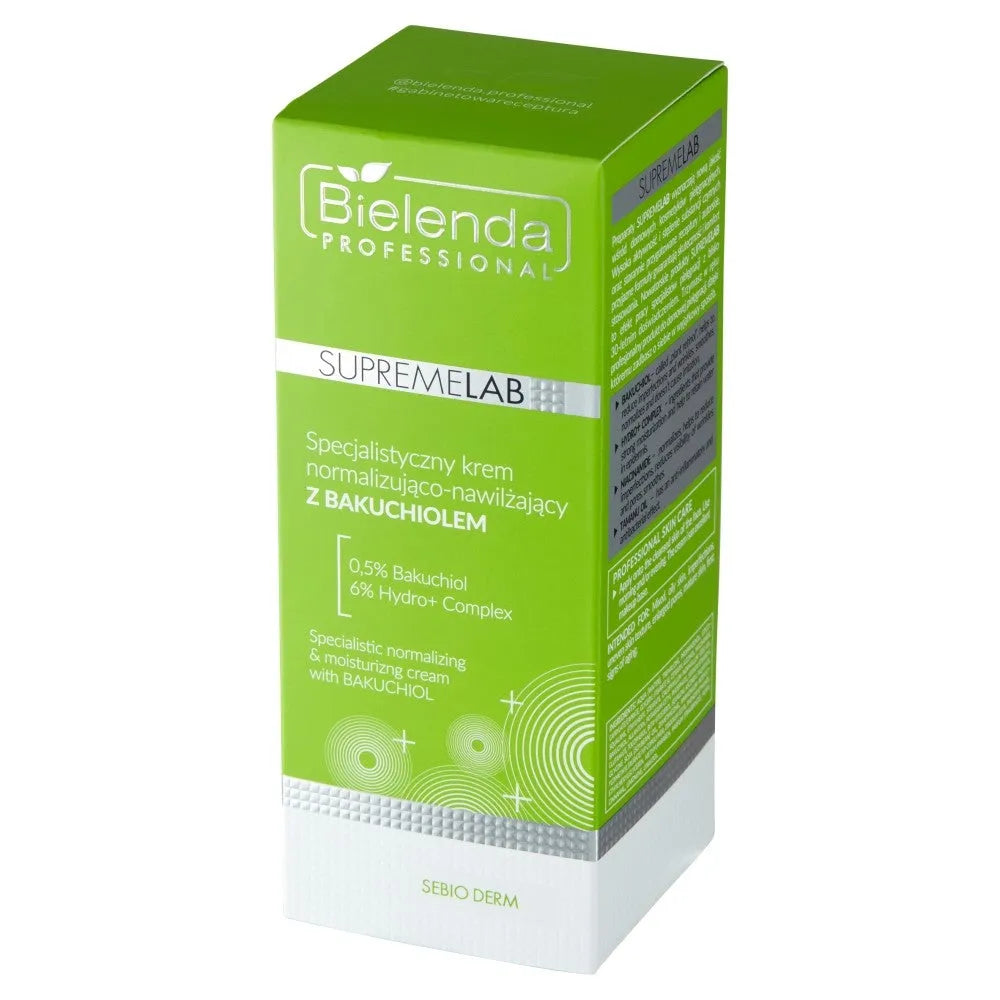 BIELENDA PROFESSIONAL Supremelab Sebio Specialist kremas normalizuojantis-drėkinantis 50 ml - Kosmetika