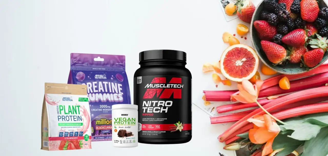 Black muscletech nitro tech supplement container with red and white labeling.