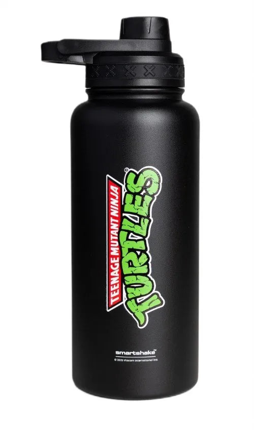 Bohtal Insulated Sports Bottle - TMNT Classic Logo Black - 960 ml - SmartShake - Sporto papildai