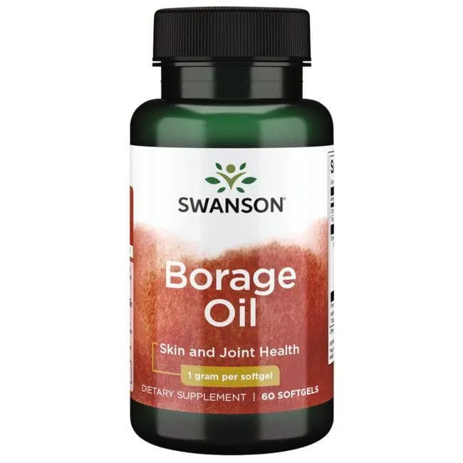 Borage Oil - 1 gr - N60 - Agurklių aliejus - Swanson - Papildai