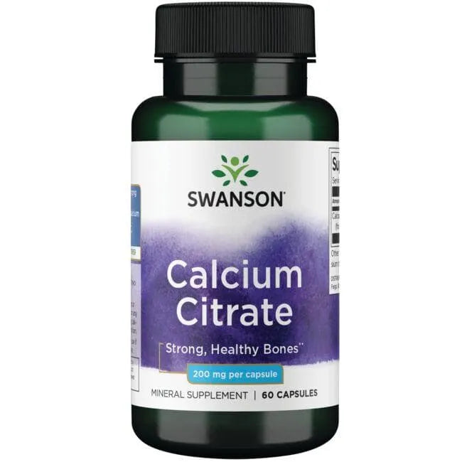 Calcium Citrate - Kalcio citratas - 20 mg - N60 - Swanson - Papildai