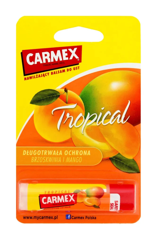 Carmex Protective lūpų balzamas Tropical stick 4.25g - Kosmetika