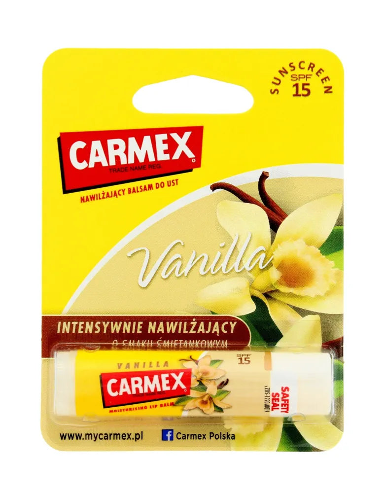 Carmex Protective lūpų balzamas Vanilė 4.25g - Kosmetika