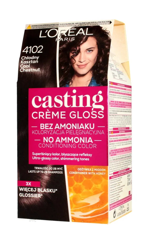 Casting Creme Gloss Dažymo kremas Nr. 4102 Šaltas kaštonas 1 vnt. - Kosmetika