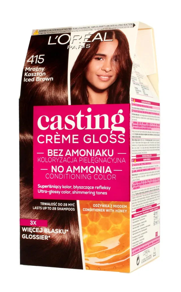 Casting Creme Gloss Dažymo kremas Nr. 415 Šalčio kaštonas 1 vnt. - Kosmetika