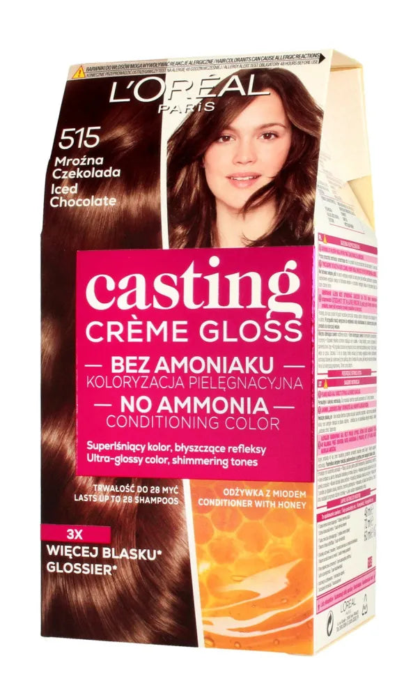 Casting Creme Gloss Dažymo kremas Nr. 515 Šalčio šokoladas 1 vnt. - Kosmetika