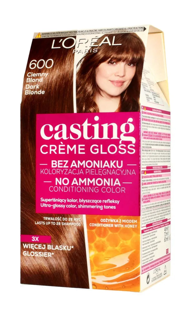 Casting Creme Gloss Dažymo kremas Nr. 600 Tamsiai šviesūs 1 vnt. - Kosmetika