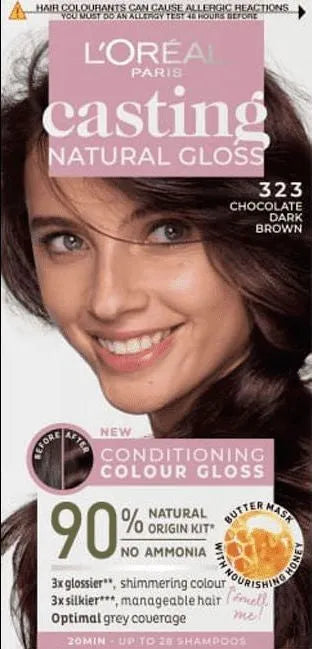 Casting Natural Gloss Color Cream Nr. 323 Tamsiai rudas šokoladas 1op. - Kosmetika