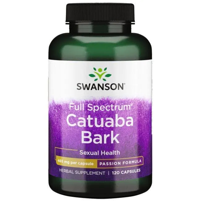 Catuaba Bark - 465 mg - N120 - Katubos žievė - Swanson - Papildai