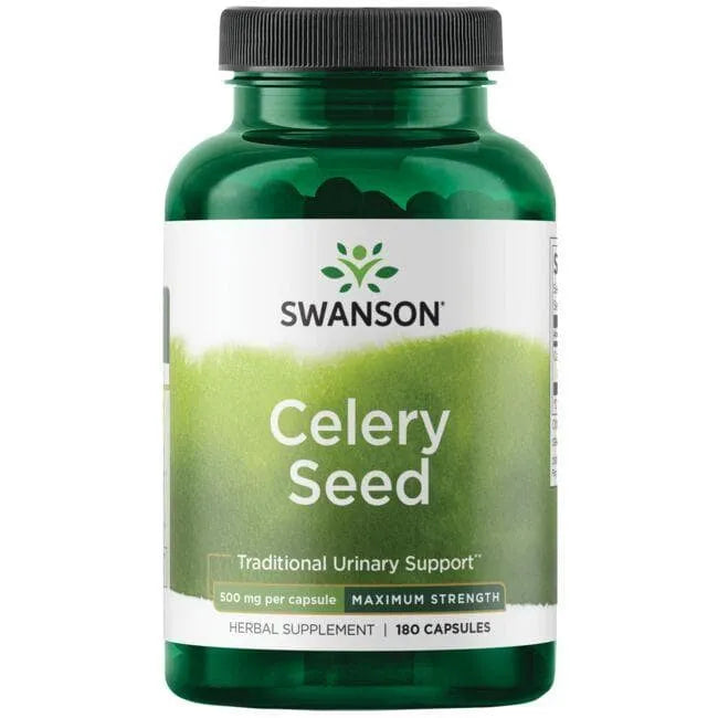 Celery Seed - 500 mg - N180 - Salierų sėklos - Swanson - Papildai