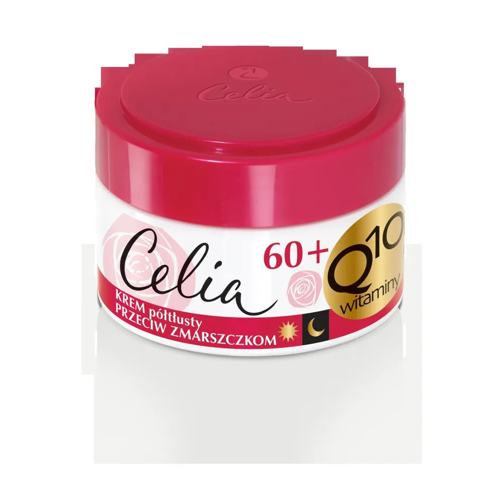 Celia Q10 Vitaminai 60+ Pusiau riebus kremas prieš raukšles dienai ir nakčiai 50ml - Kosmetika