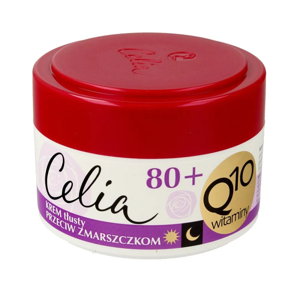 Celia Q10 Vitaminai 80+ Riebus Kremas prieš raukšles dienai ir nakčiai 50ml - Kosmetika