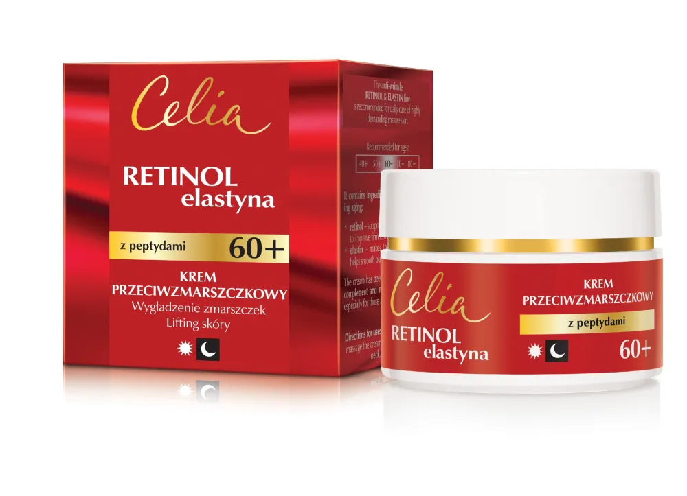 CELIA Retinol Elastin Anti-wrinkle Cream 60+ dienai ir nakčiai 50 ml - Kosmetika