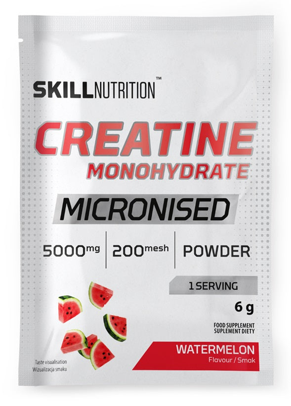Micronised Creatine Monohydrate, Watermelon - 6g (1 serving) - Skill Nutrition