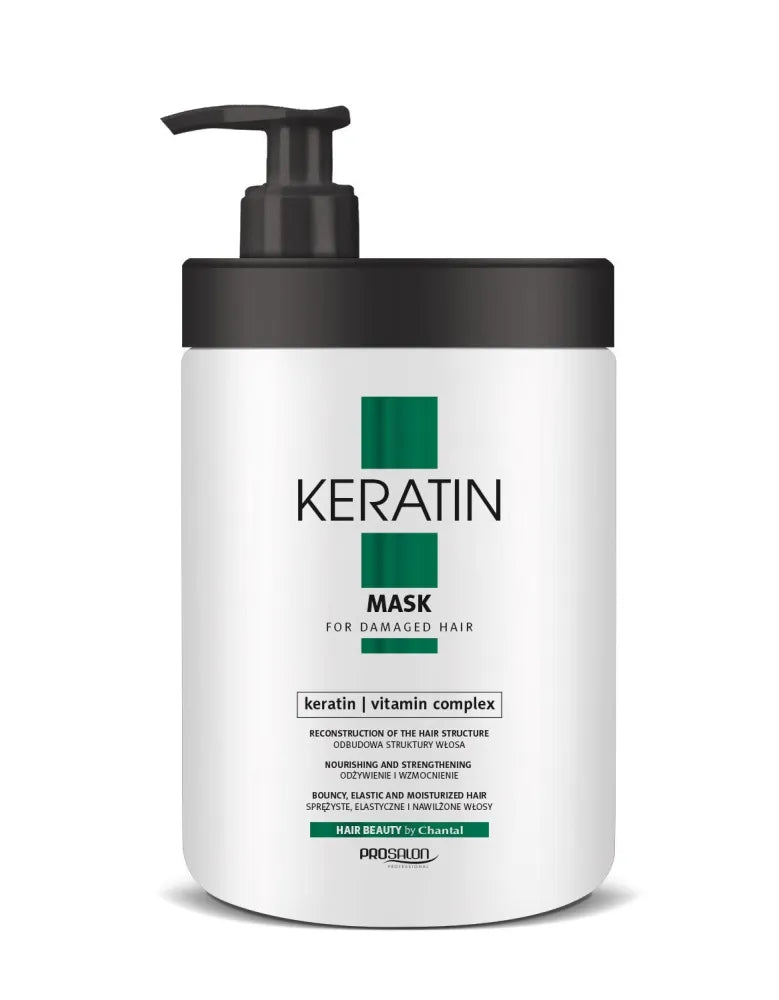 CHANTAL ProSalon Keratino atkuriamoji kaukė pažeistiems plaukams 1000g - Kosmetika