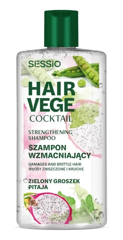 CHANTAL Sessio Hair Vege Cocktail Stiprinantis Šampūnas Plaukams - Žaliosios Pupelės 300 ml - Kosmetika