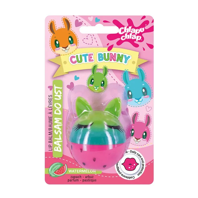 CHLAPU CHLAP Balsam for lips Cute Bunny - arbūzų kvapas 1 vnt - Kosmetika