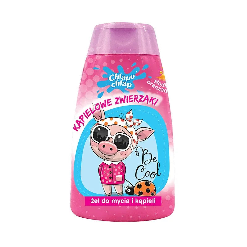 CHLAPU CHLAP BATH GEL TWISTED ANIMALS saldžiosios apelsinų sodos - Kosmetika