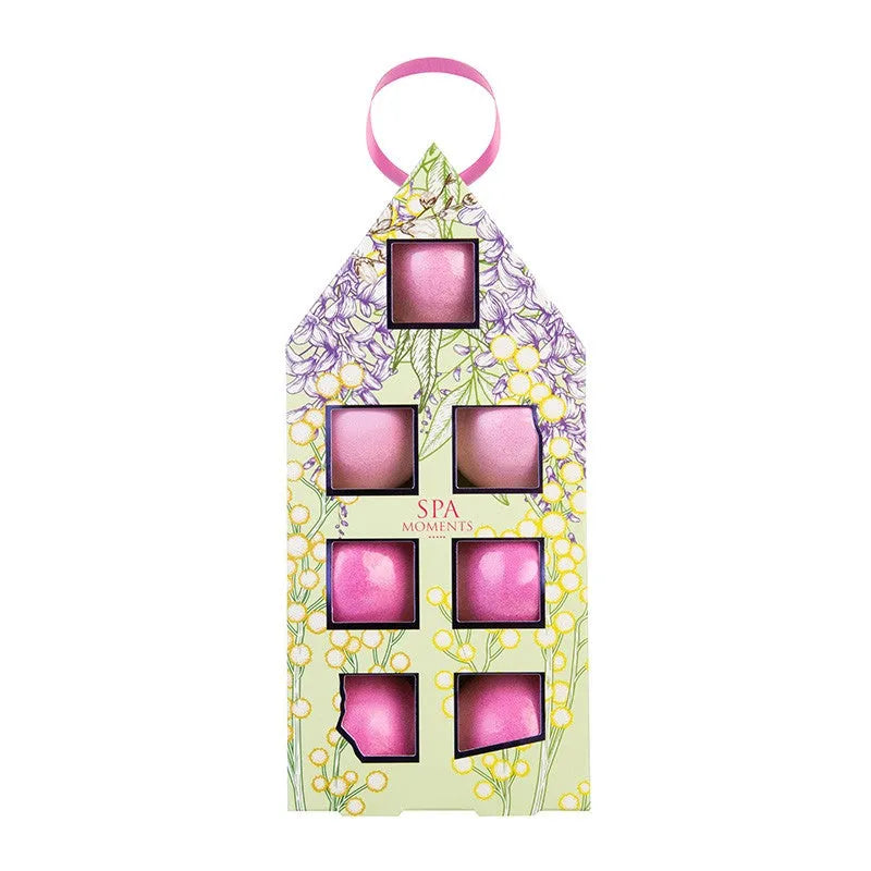 CHLAPU CHLAP Set of sparkling bath balls with fragrant pea scent 1 op. - 7 pcs. - Vaikui ir mamai