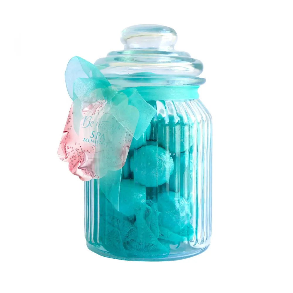 CHLAPU CHLAP Spa Moments Bath bomb – turquoise foam 22 pcs. - Kosmetika