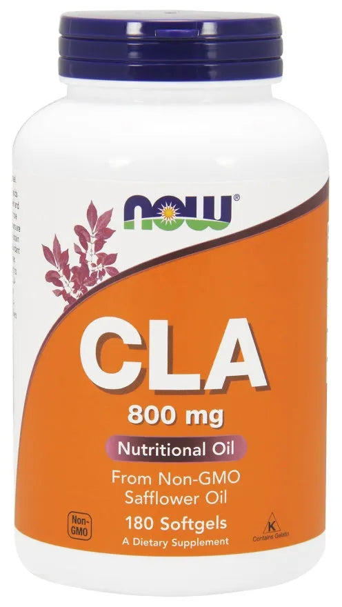 CLA 800mg - 180 softgels - NOW Foods - Papildai