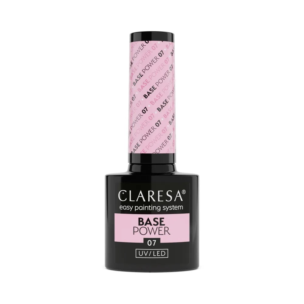 CLARESA Base Power Guma Bazė UV/LED Nagams 07 5g - Kosmetika