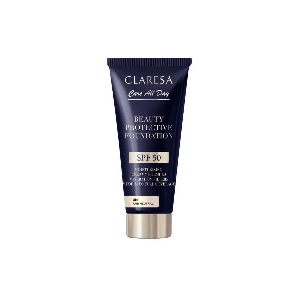 CLARESA Beauty Protective Foundation Moisturizing with SPF 50 0N Fair Neutral 30 ml. - Kosmetika