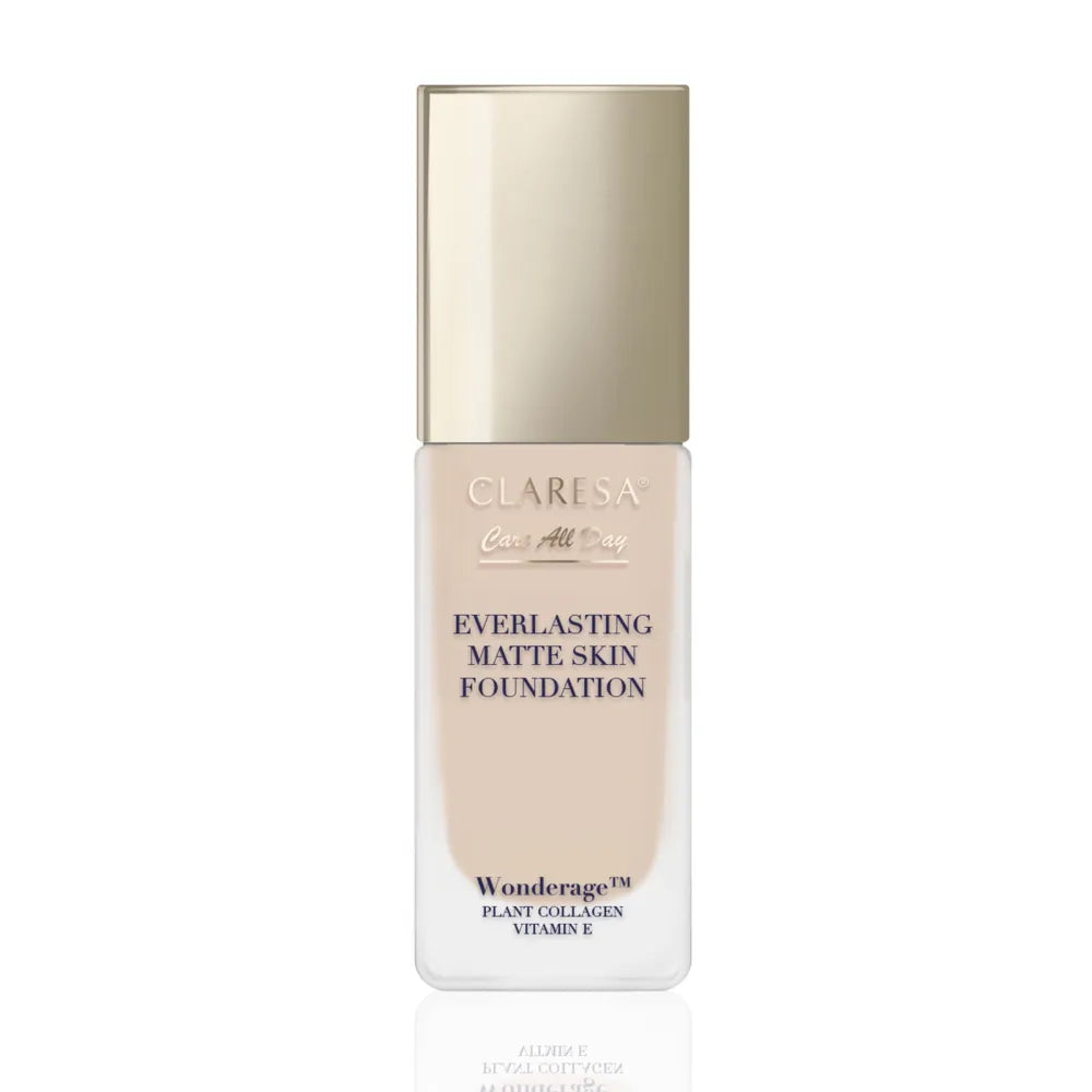 CLARESA Care All Day Everlasting Matte Skin Foundation Matinis ir išlyginantis toninis kremas 03 Vanilla 32 ml