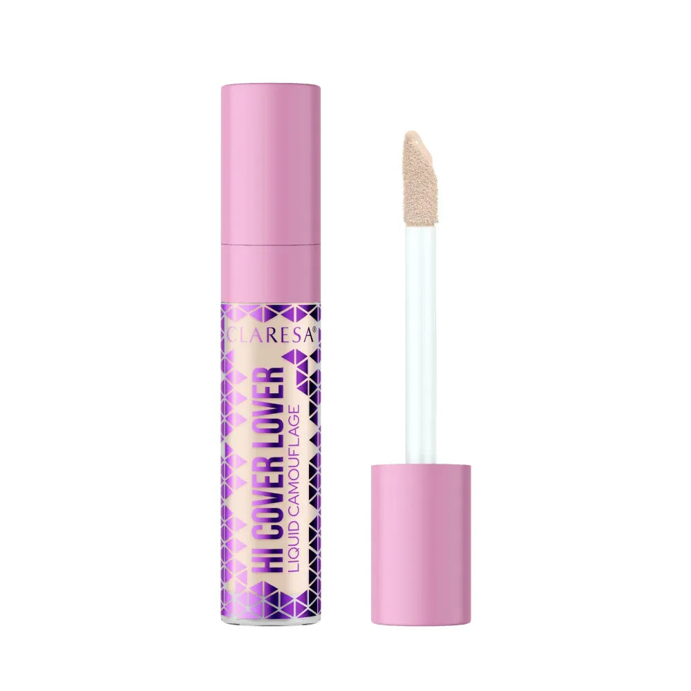 CLARESA Liquid Concealer Hi Cover Lover No. 21 Šviesiausias 8g - Kosmetika