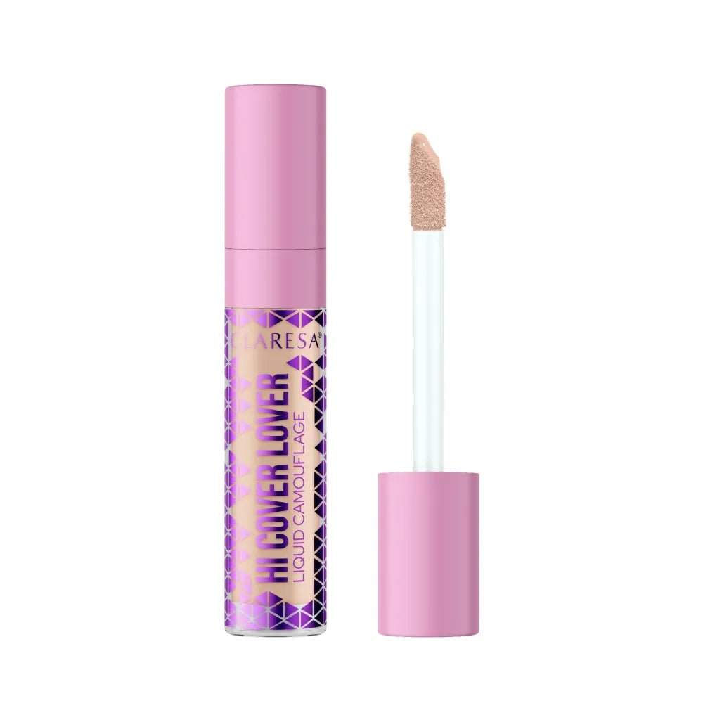 CLARESA Liquid Concealer Hi Cover Lover Nr. 25 Smėlis 8g - Kosmetika