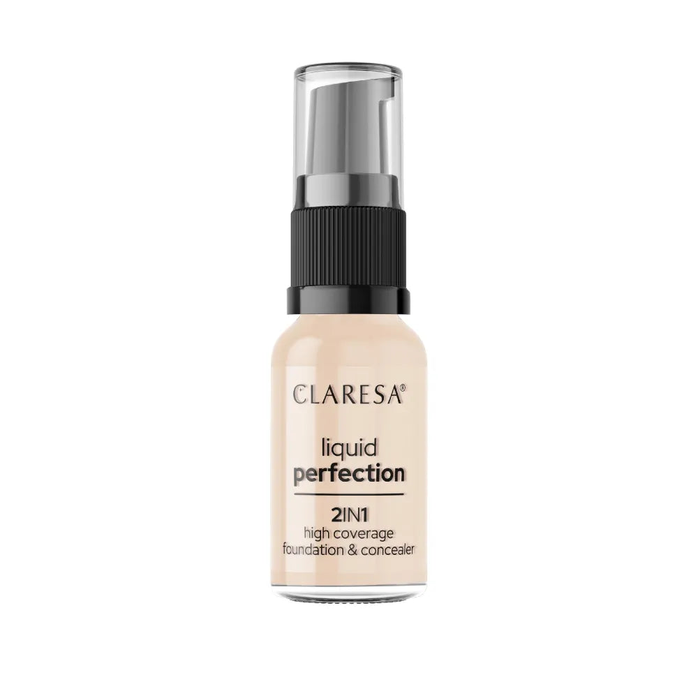 CLARESA Liquid Perfection Concealer and Foundation 2in1 101.5 Vanilla 18 g - Kosmetika